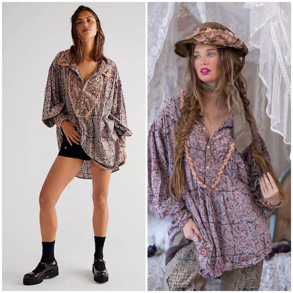 Magnolia Pearl Block Print Tora Shirt